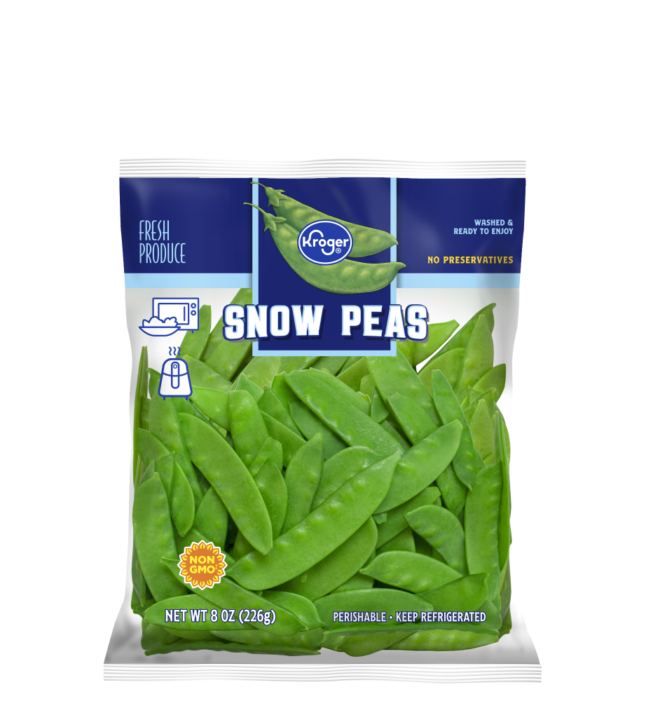 slide 2 of 3, Kroger Snow Peas, 8 oz