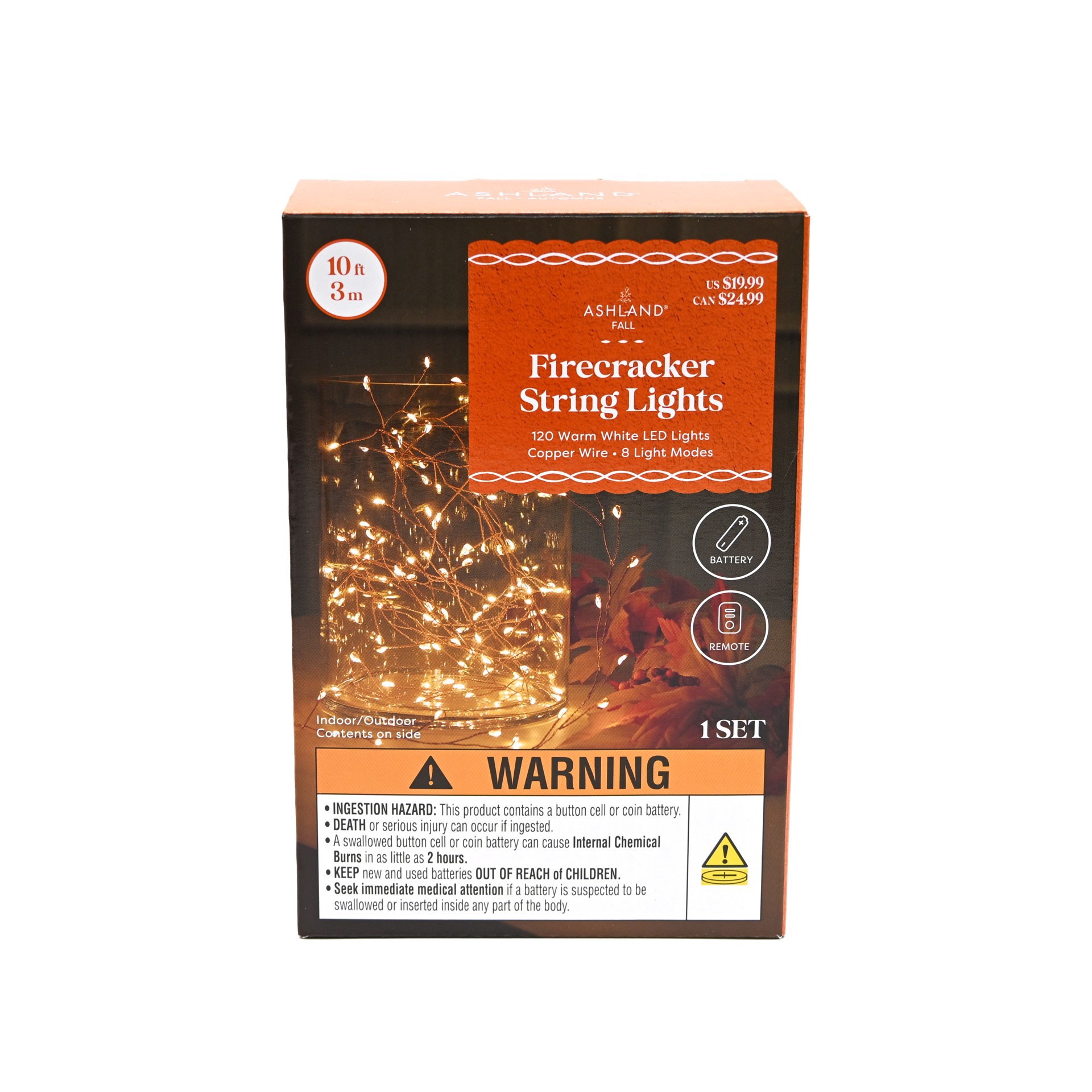 slide 2 of 4, 120ct. Warm White Led Firecracker String Lights By Ashland, 120 ct