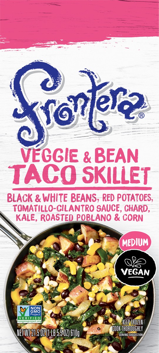 slide 3 of 13, Frontera Medium Veggie & Bean Taco Skillet 21.5 oz, 21.5 oz