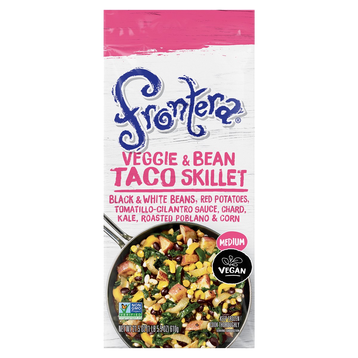 slide 4 of 13, Frontera Medium Veggie & Bean Taco Skillet 21.5 oz, 21.5 oz