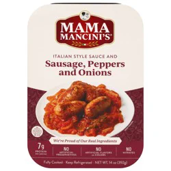 MamaMancini's Mama Mancini's Pork Sausage with Roasted Peppers & Onions in Italian Style Sauce 14.0 oz