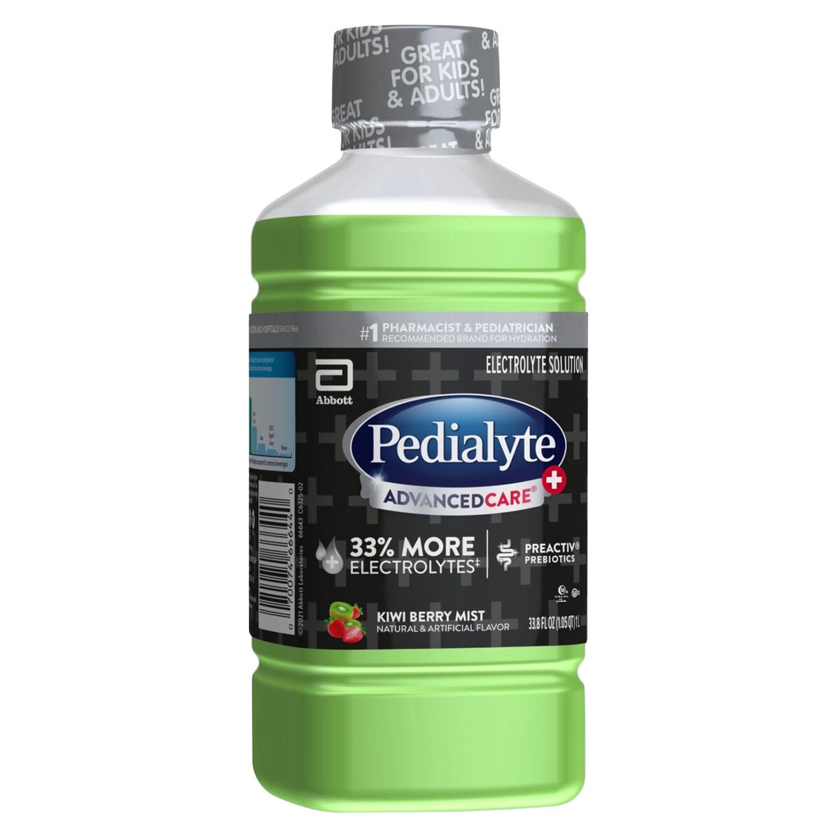 slide 9 of 10, Pedialyte AdvancedCare Plus Kiwi Berry Mist Electrolyte Solution - 33.8 fl oz, 33.8 fl oz
