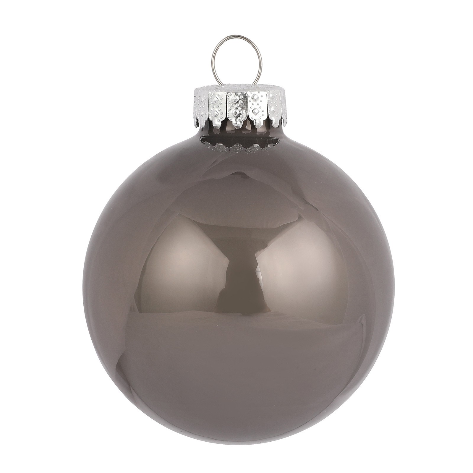 slide 2 of 3, 6 Pack 2.5" Pearl Gray Glass Ball Ornaments By Ashland, 6 ct