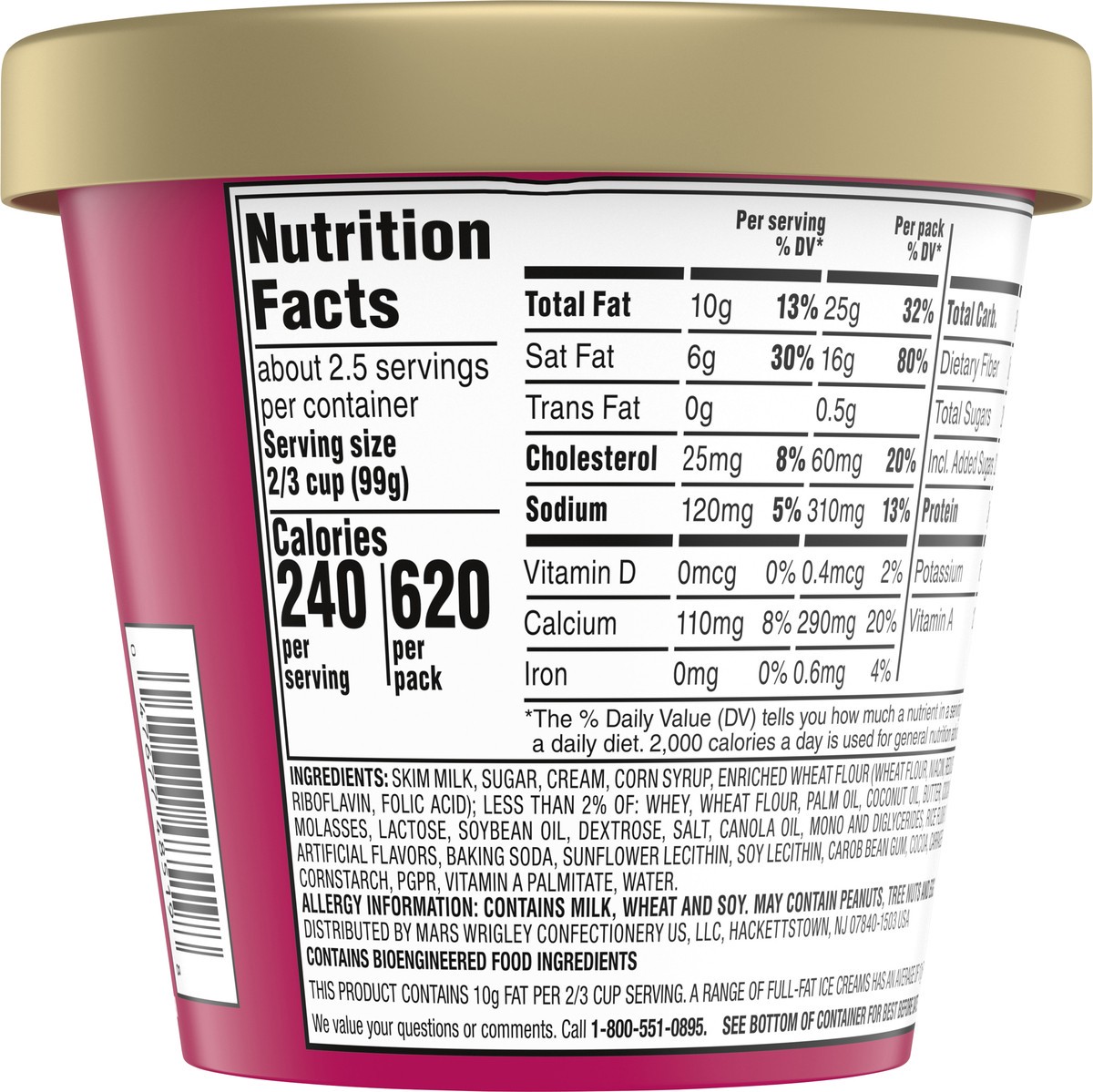 slide 8 of 12, TWIX Cookie Dough and Caramel Ice Cream Reduced Fat Cookie Dough Ice Cream with TWIX Candy Bar Pieces, 14 Oz, 14 fl oz