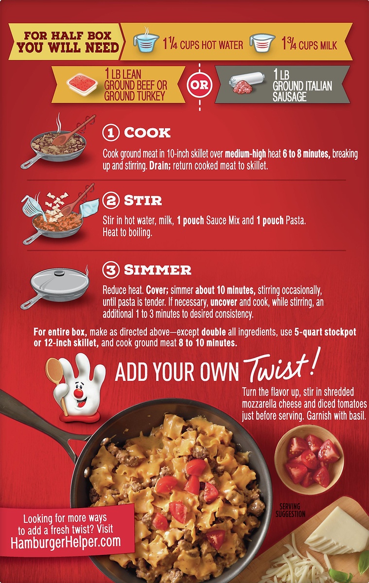 Hamburger Helper Hamburger Helper Four Cheese Lasagna 11.4 oz Shipt