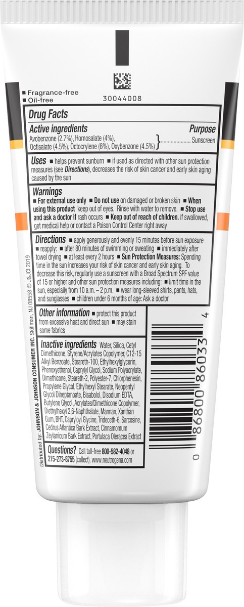 slide 5 of 7, Neutrogena Clear Face Liquid Lotion Sunscreen for Acne-Prone Skin, Broad Spectrum SPF 50 UVA/UVB Protection, Oil-, Fragrance- & Oxybenzone-Free Facial Sunscreen, Non-Comedogenic, 3 fl. oz, 3 fl oz