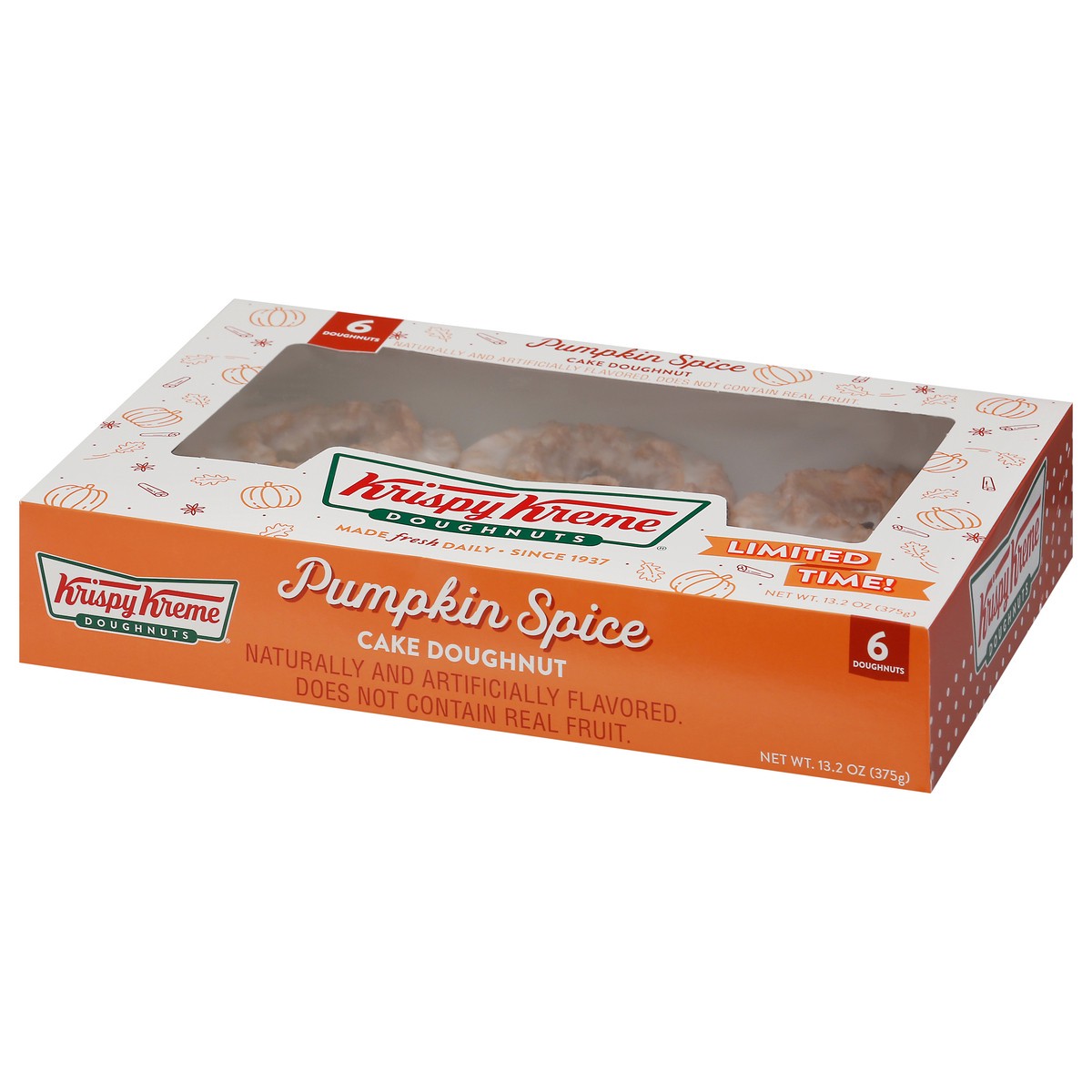 slide 9 of 13, Krispy Kreme Pumpkin Spice Doughnuts 6pk / 12 oz, 14 oz