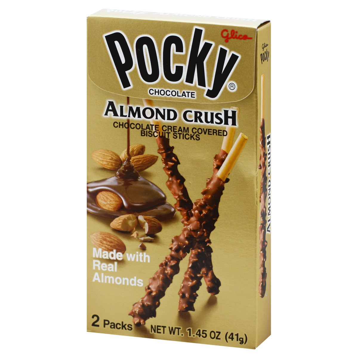 slide 9 of 11, Pocky Chocolate Cream Covered Almond Crush Biscuit Sticks 2 ea, 2 ct