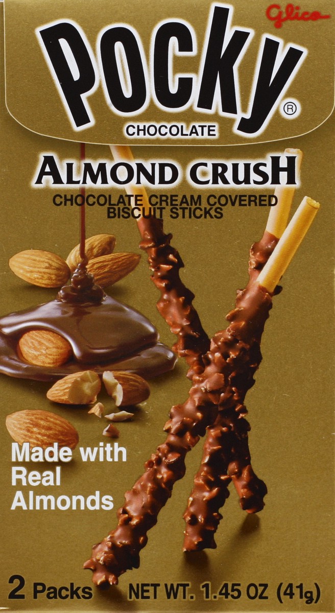 slide 7 of 11, Pocky Chocolate Cream Covered Almond Crush Biscuit Sticks 2 ea, 2 ct