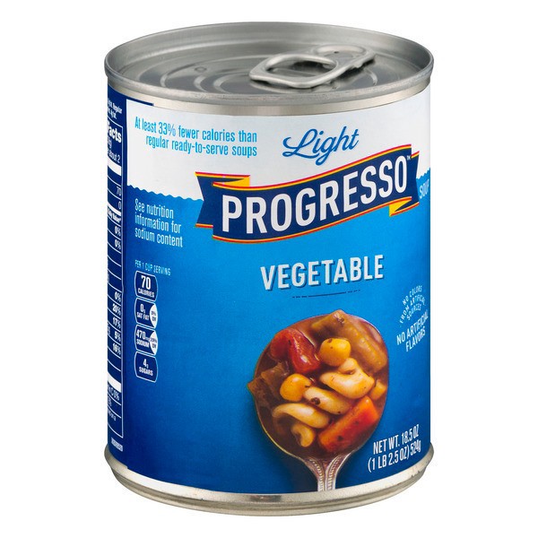 slide 1 of 6, Progresso Light Vegetable Soup, 18.5 oz