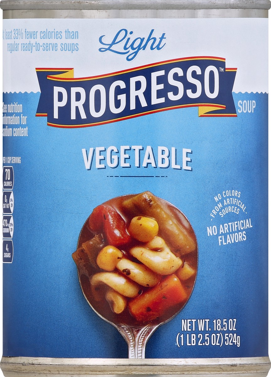 slide 5 of 6, Progresso Light Vegetable Soup, 18.5 oz