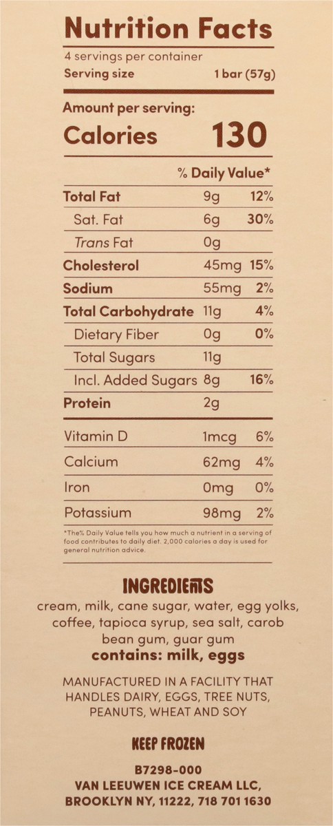 slide 14 of 14, Van Leeuwen Ice Cream Coffee Cream, 12 fl oz