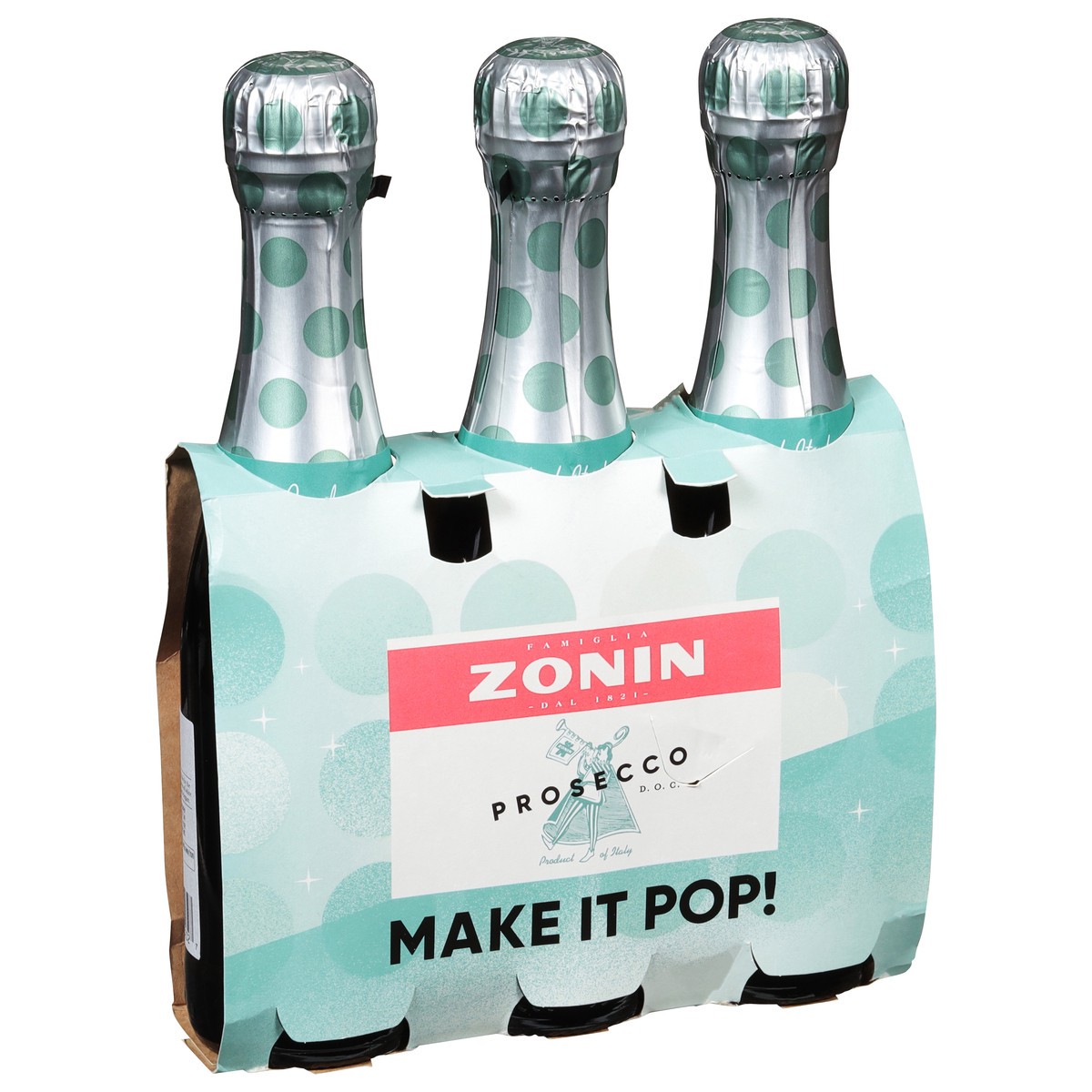 slide 4 of 4, Zonin Sparkling Wine, Extra Dry, 3 ct