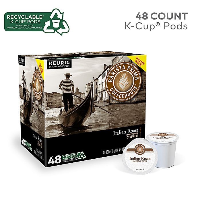 slide 4 of 13, Barista Prima Coffeehouse Italian Roast Coffee Value Pack Keurig K-Cup Pods, 48 ct