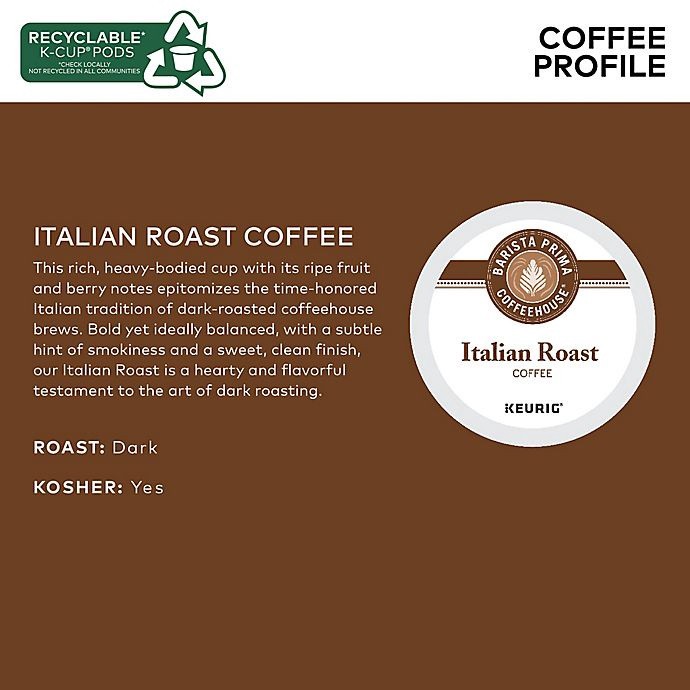 slide 5 of 13, Barista Prima Coffeehouse Italian Roast Coffee Value Pack Keurig K-Cup Pods, 48 ct