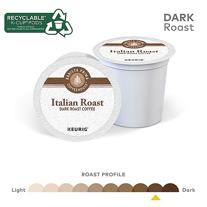 slide 6 of 13, Barista Prima Coffeehouse Italian Roast Coffee Value Pack Keurig K-Cup Pods, 48 ct