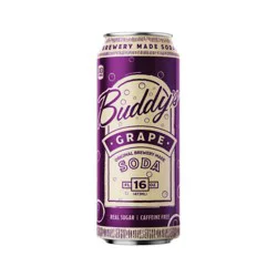 Buddy's Soda Grape Soda Can, 16 fl oz