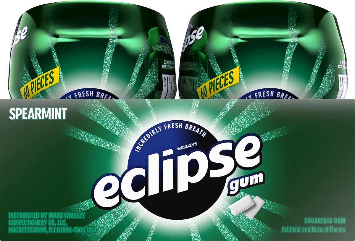 slide 8 of 8, Eclipse Sugar Free Spearmint Gum 4 ea, 4 ct