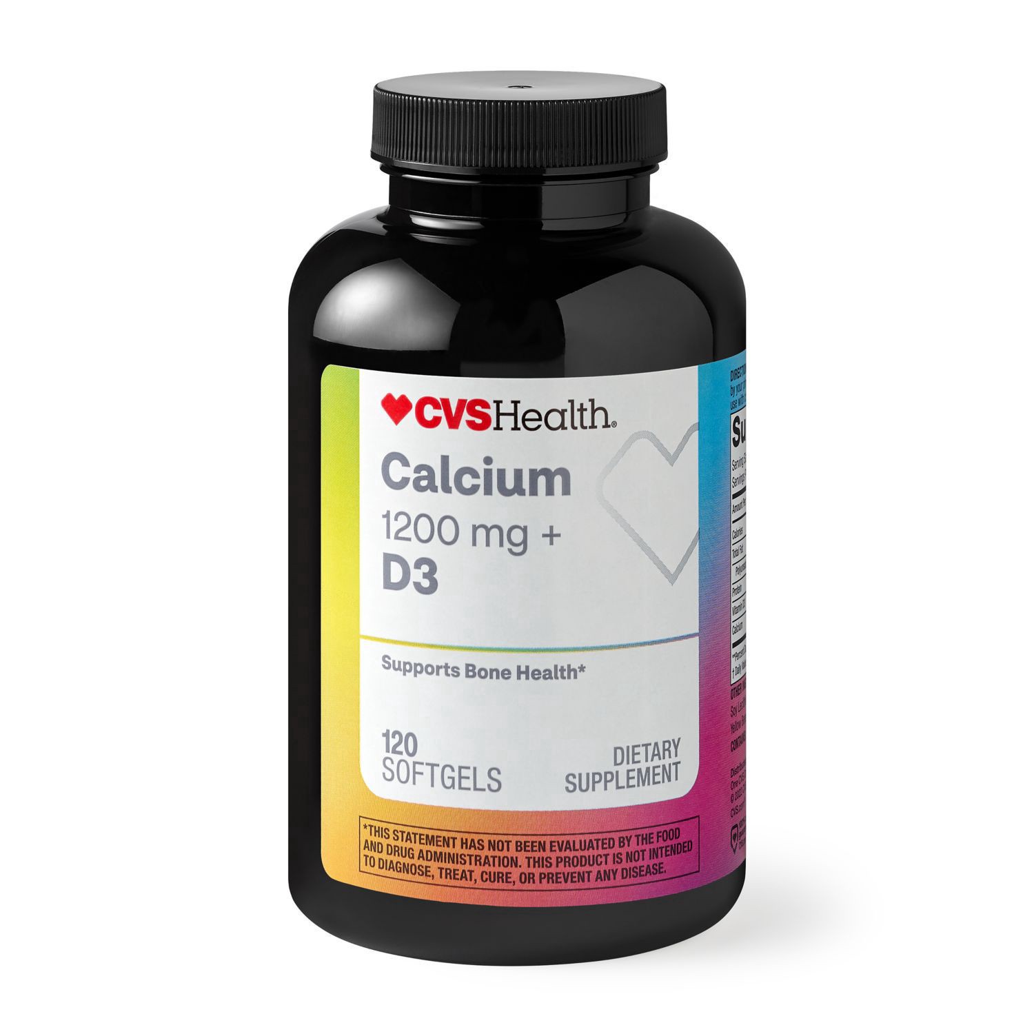slide 1 of 1, CVS Health Calcium 1200Mg + Vitamin D3 Softgels, 120 Ct, 120 ct