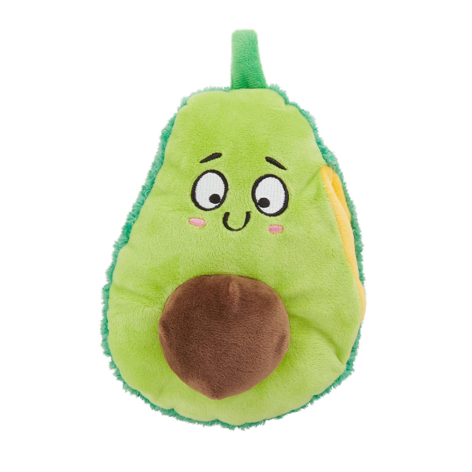 slide 1 of 1, OMG! SURPRISE Guac Your World Avocado Reversible Dog Toy - Plush, Squeaker, 1 ct