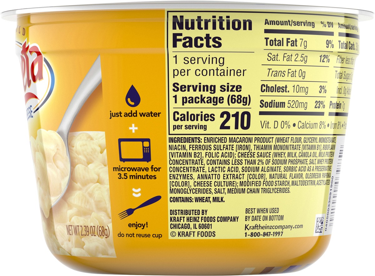 slide 3 of 9, Velveeta Shells & Cheese Queso Blanco Microwavable Shell Pasta & Cheese Sauce, 2.39 oz Cup, 2.39 oz