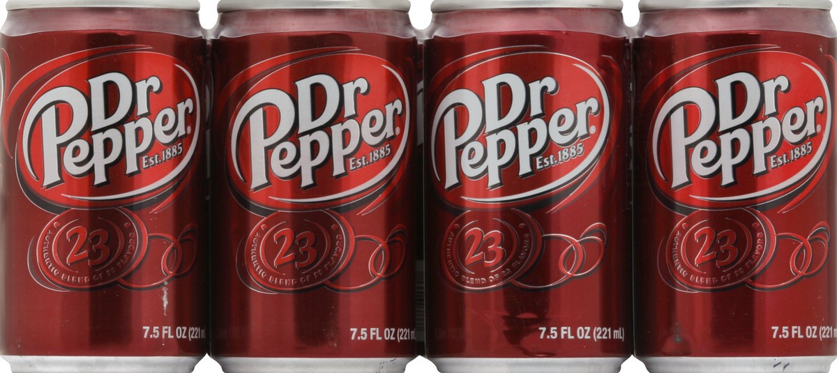 slide 3 of 4, Dr Pepper - 8 ct; 8 fl oz, 8 ct; 7.5 fl oz