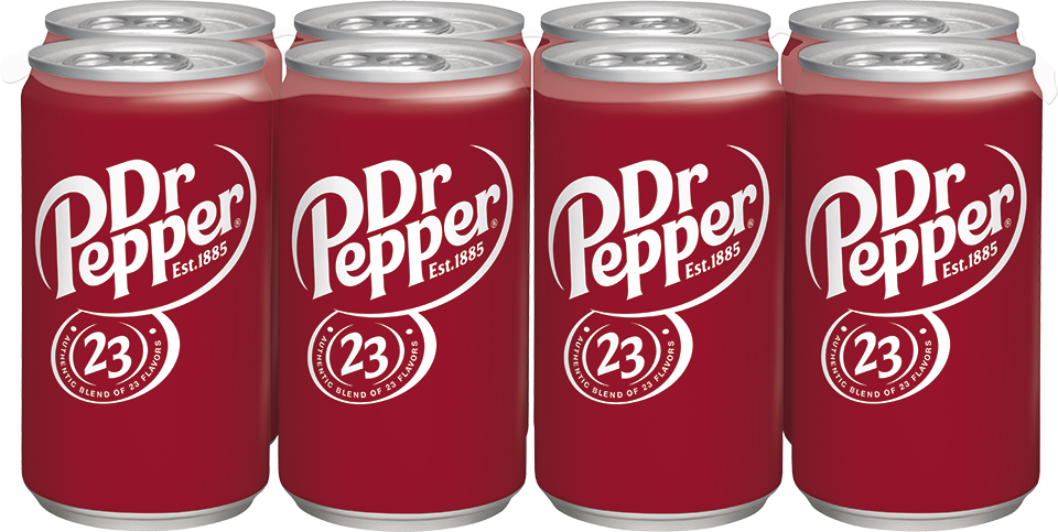 slide 1 of 4, Dr Pepper - 8 ct; 8 fl oz, 8 ct; 7.5 fl oz