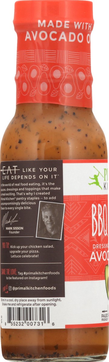 slide 11 of 11, Primal Kitchen Dairy-Free Barbeque Ranch Dressing with Avocado Oil, 8 fl oz