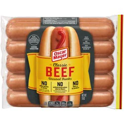 Oscar Mayer Classic Beef Franks Hot Dogs, 10 ct Pack