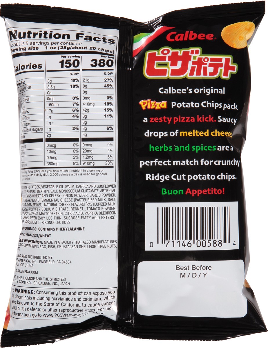 slide 5 of 9, Calbee Pizza Melty Cheese Potato Chips 2.54 oz, 2.54 oz