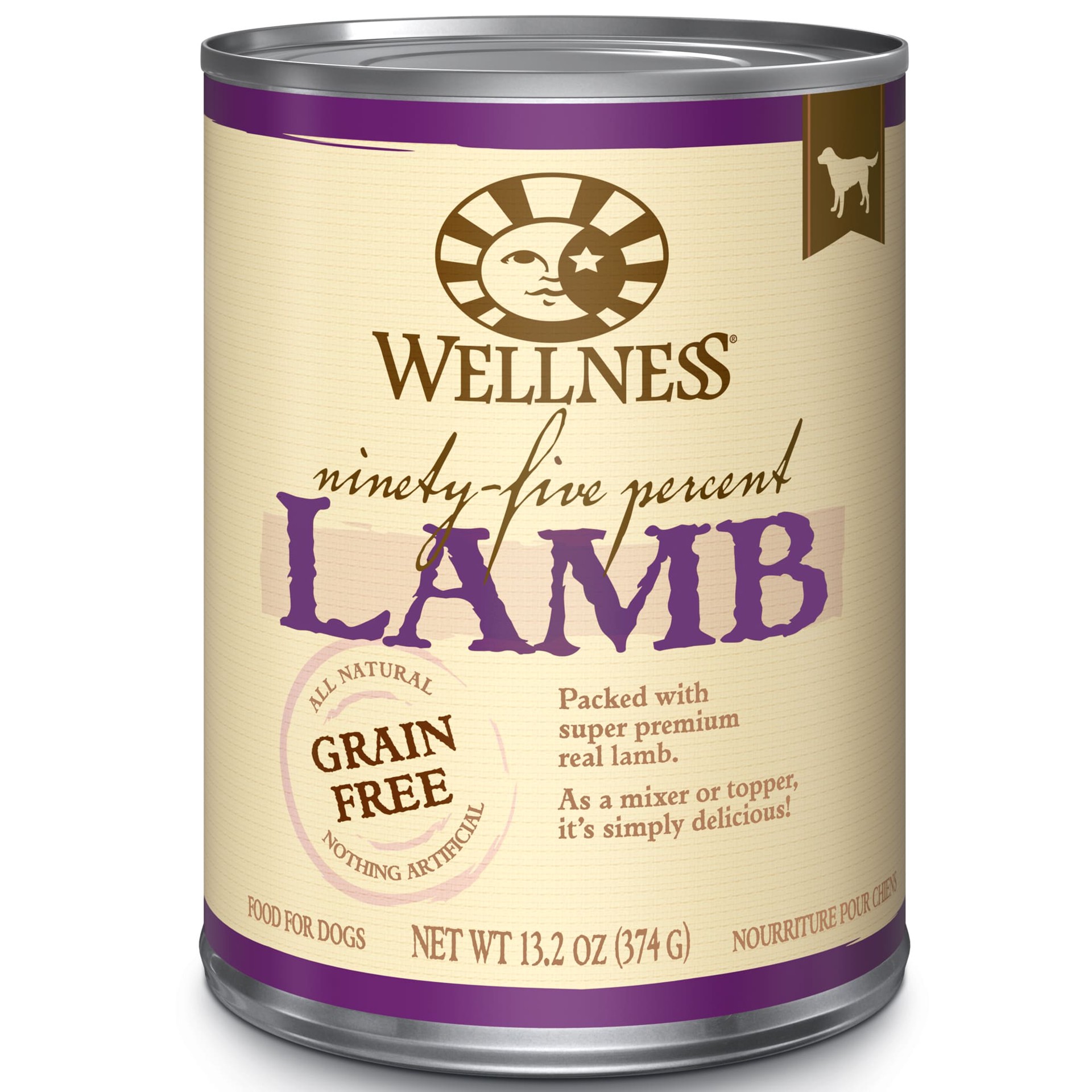 slide 1 of 4, Wellness 95% Lamb Dog Food, 1 ct