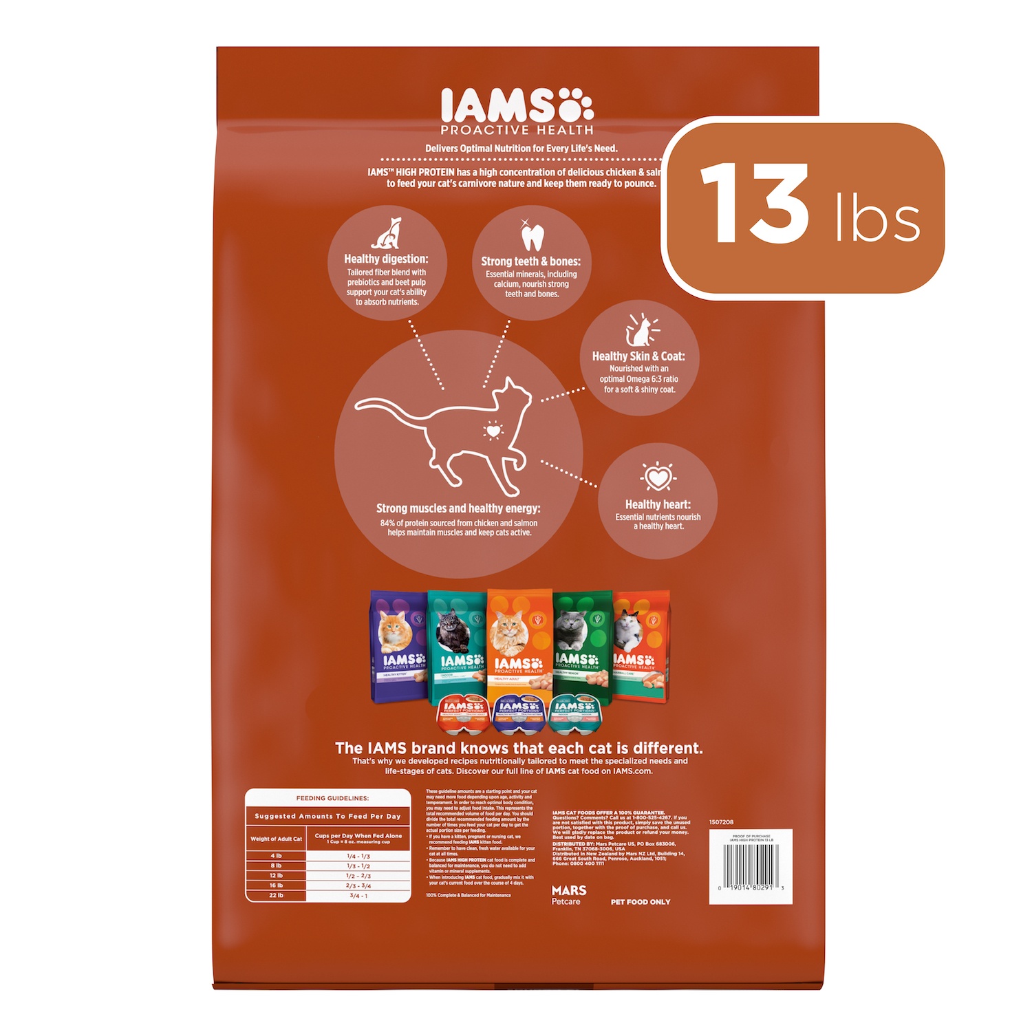 IAMS PROACTIVE HEALTH High Protein Adult Dry Cat Food with Chicken