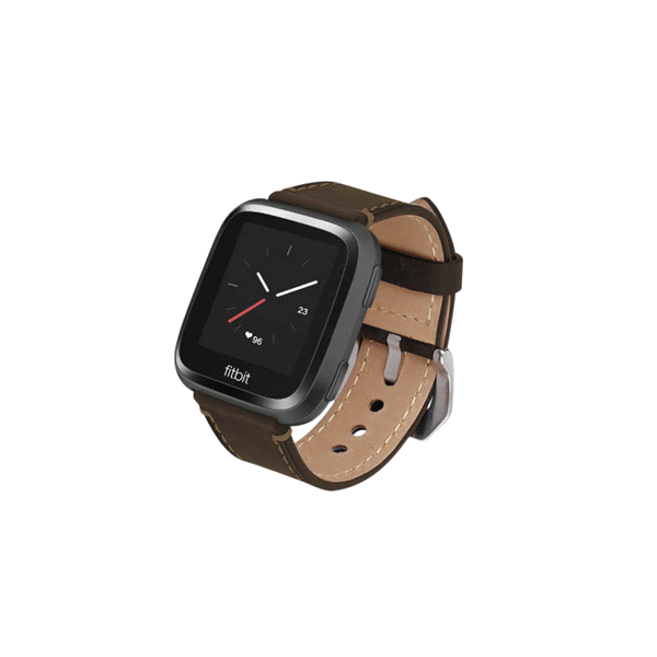 slide 1 of 1, WITHit Fitbit Versa Italian Leather Band, 1 ct
