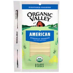 Organic Valley Organic American Cheese Slices - 8 ct Bag