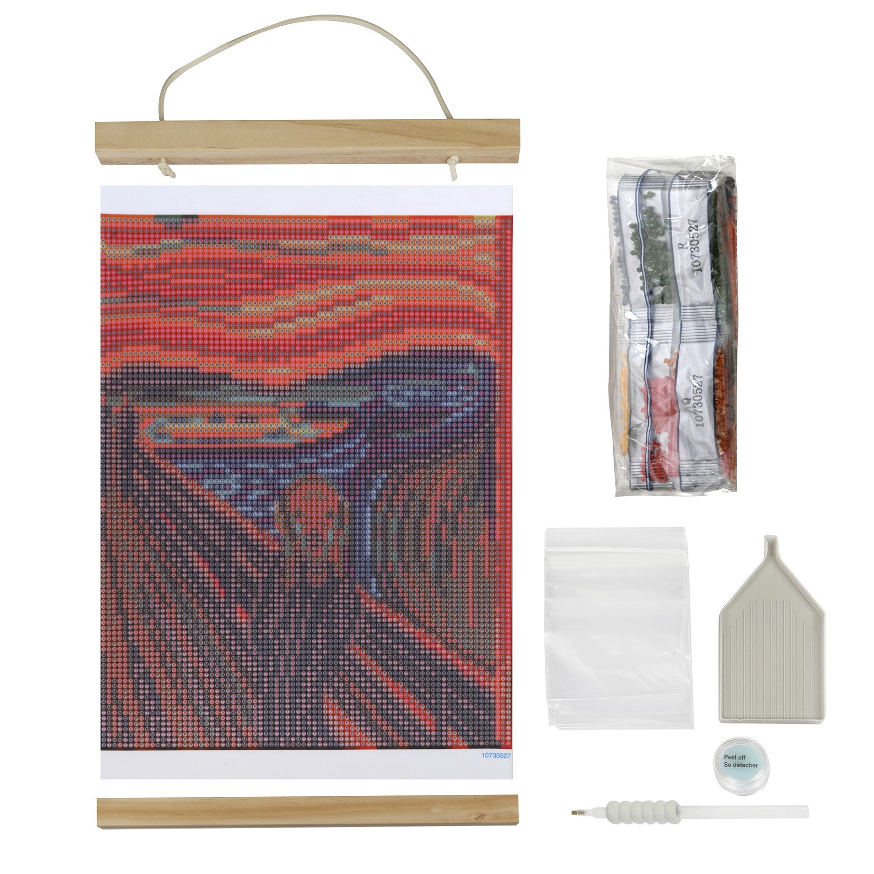 slide 6 of 6, The Scream With Frame Diamond Art Kit By Make Market, 8.5 in x 11 in