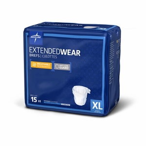 slide 1 of 1, Medline Industries Medline Extended Wear High-Capacity Adult Incontinence Briefs, Xl, 15 ct