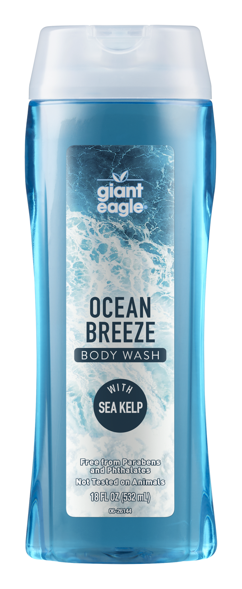 slide 1 of 1, Ge Ocean Breeze Body Wash, 18 oz