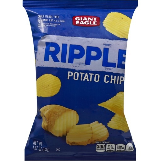 slide 1 of 1, Giant Eagle Ripple Potato Chips, 1.88 oz