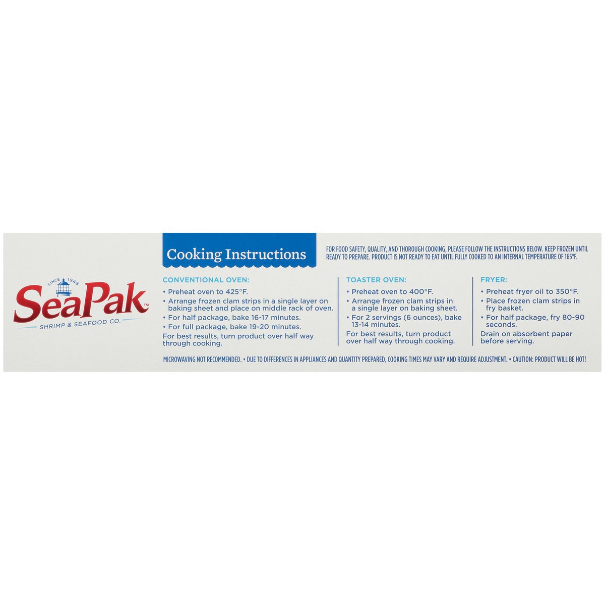 slide 8 of 9, SeaPak Wild Caught Golden Crispy Clam Strips Family Size! 20 oz, 20 oz