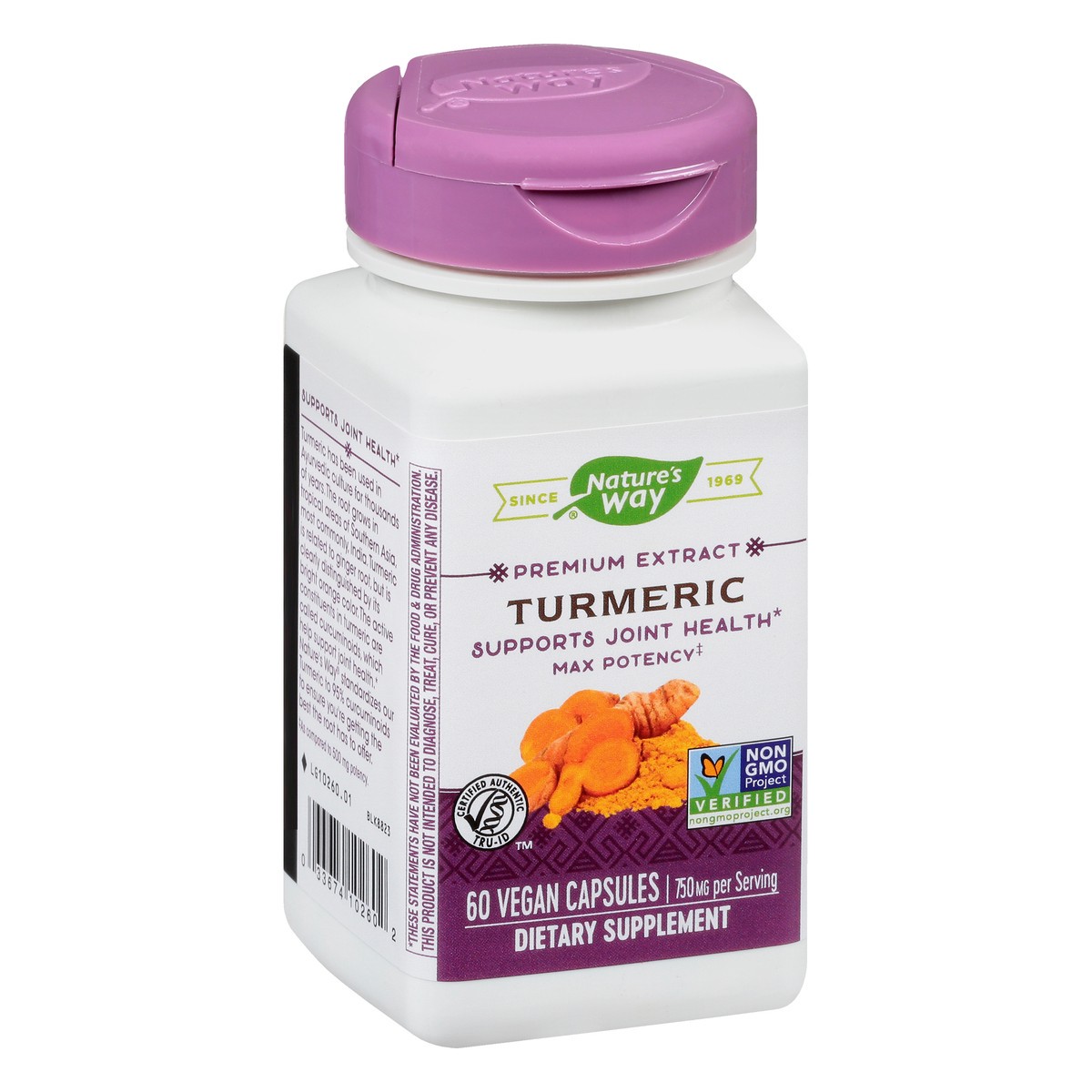 slide 6 of 9, Nature's Way Capsules 750 mg Turmeric 60 ea, 60 ct