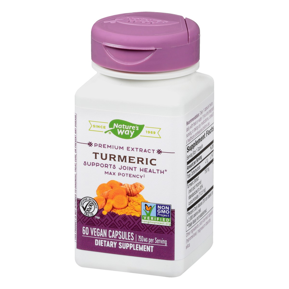 slide 7 of 9, Nature's Way Capsules 750 mg Turmeric 60 ea, 60 ct