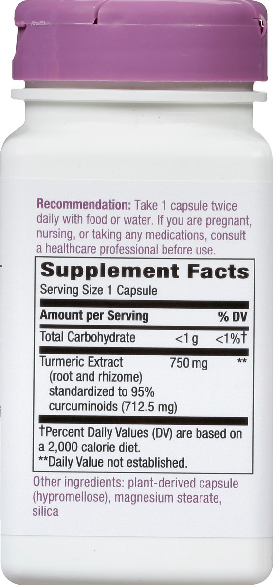 slide 3 of 9, Nature's Way Capsules 750 mg Turmeric 60 ea, 60 ct