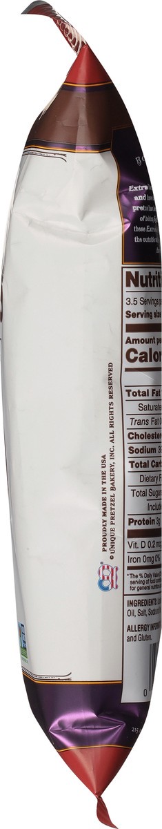 slide 6 of 9, Unique Snacks Splits Boldly Charred Extra Dark Pretzels 3.70 oz, 3.7 oz