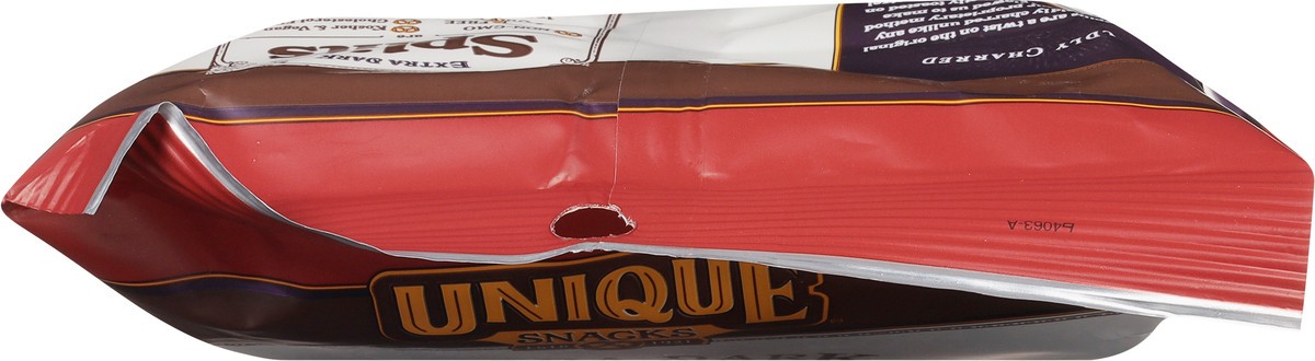 slide 5 of 9, Unique Snacks Splits Boldly Charred Extra Dark Pretzels 3.70 oz, 3.7 oz