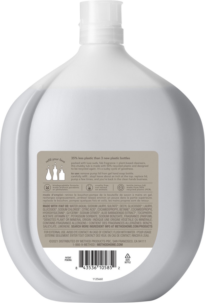 slide 2 of 3, method Premium Gel Hand Wash Refill, Lavender + Violet, 34 Ounce, 34 fl oz