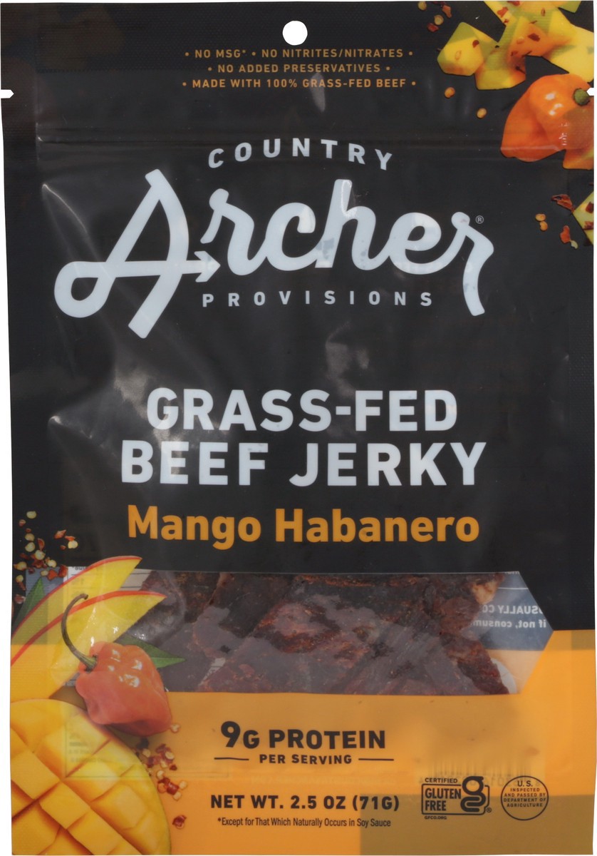 slide 6 of 9, Country Archer Mango Habanero Beef Jerky, 2.5 oz