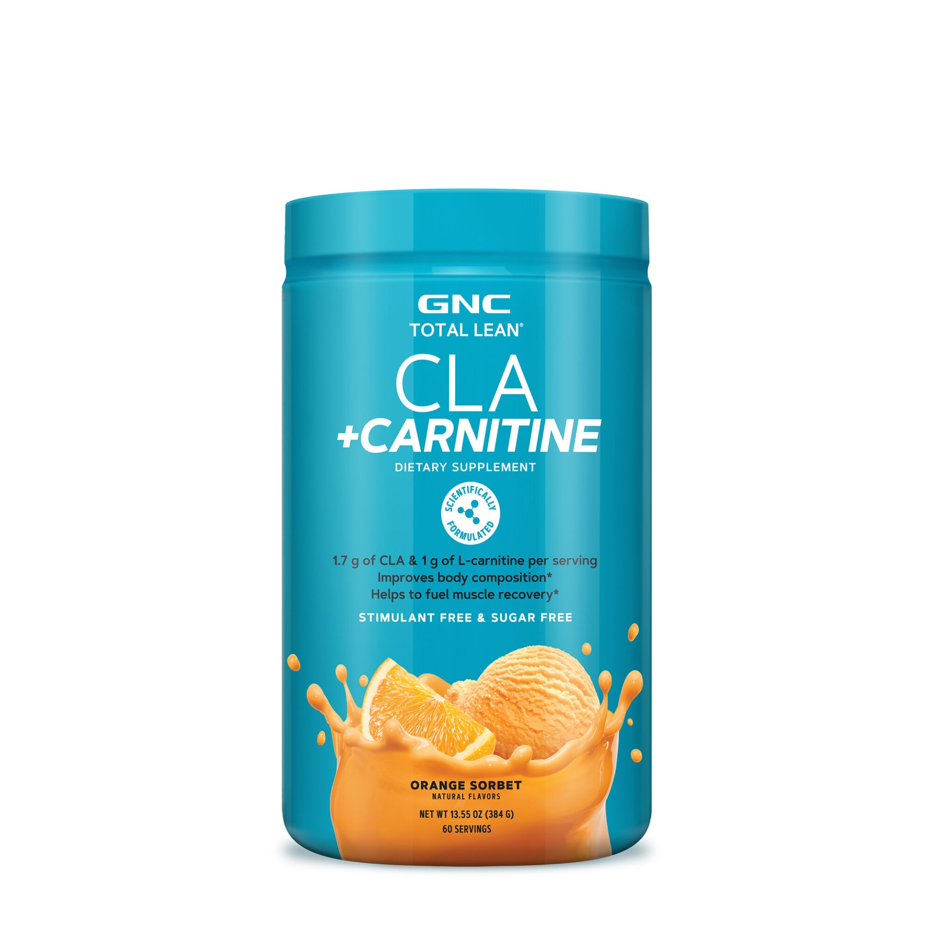 slide 1 of 1, GNC Total Lean CLA + Carnitine - Orange Sorbet, 1 ct