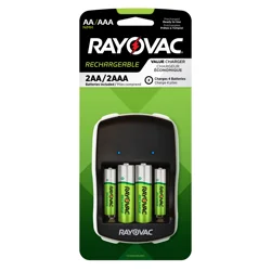 Rayovac Recharge 4 Position AA/AAA Charger with Batteries