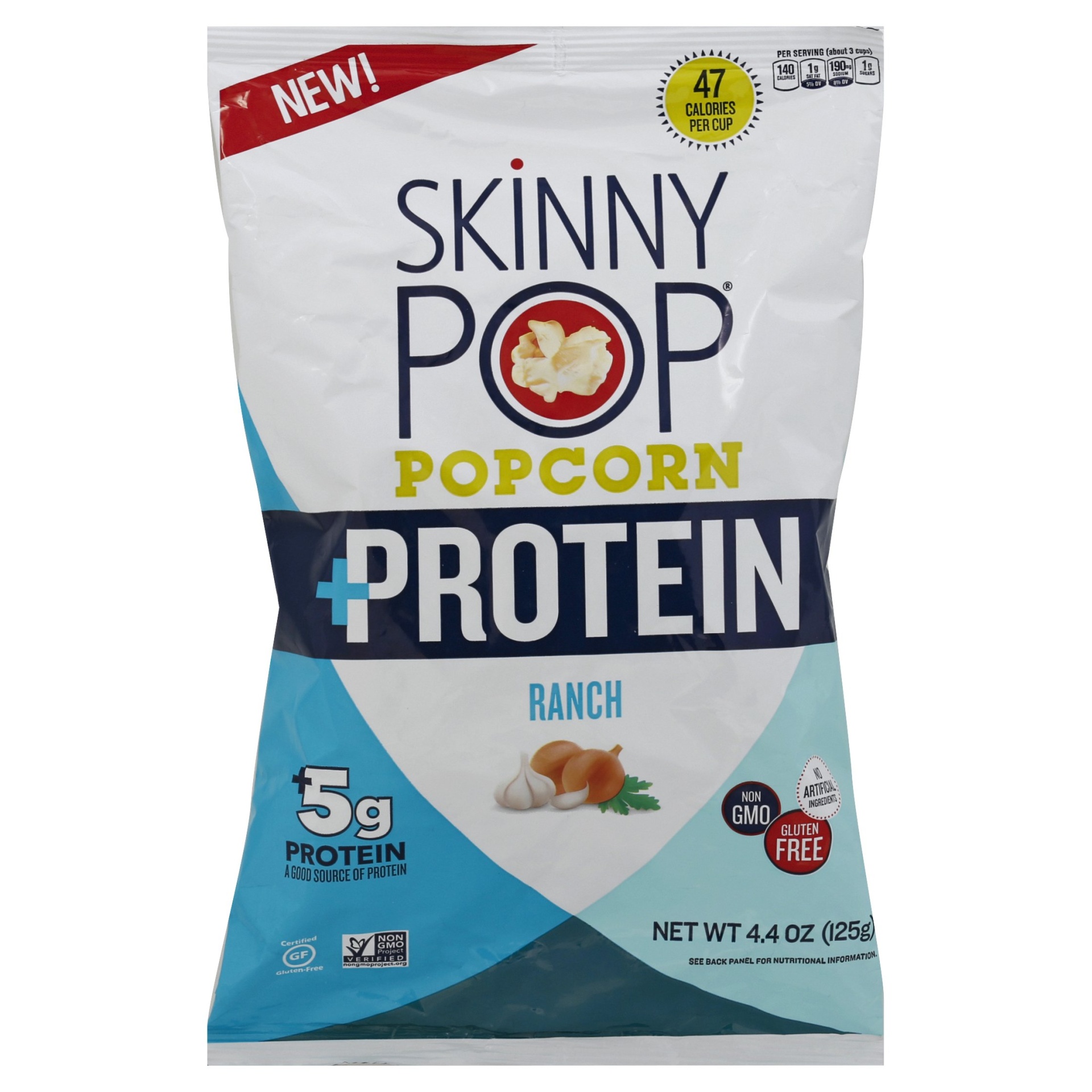 slide 1 of 1, SkinnyPop Protein Ranch Popcorn, 4.4 oz