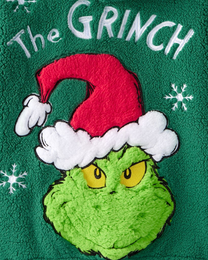 slide 2 of 5, Carter's Carters Girls Dr. Seuss™ The Grinch Sherpa Hooded Zip-Up Jacket - Green Green 5, 1 ct